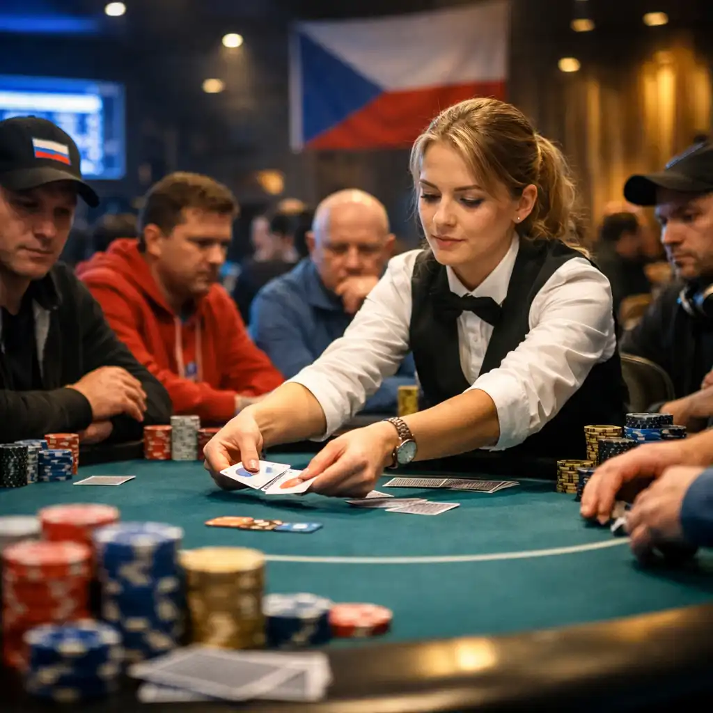 Pokerový turnaj v průběhu hry