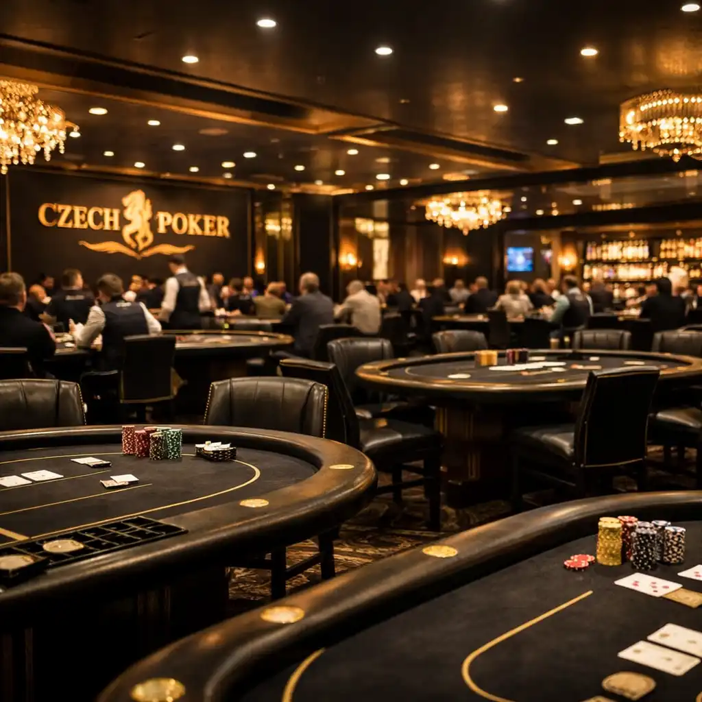 Interiér pokerového kasina